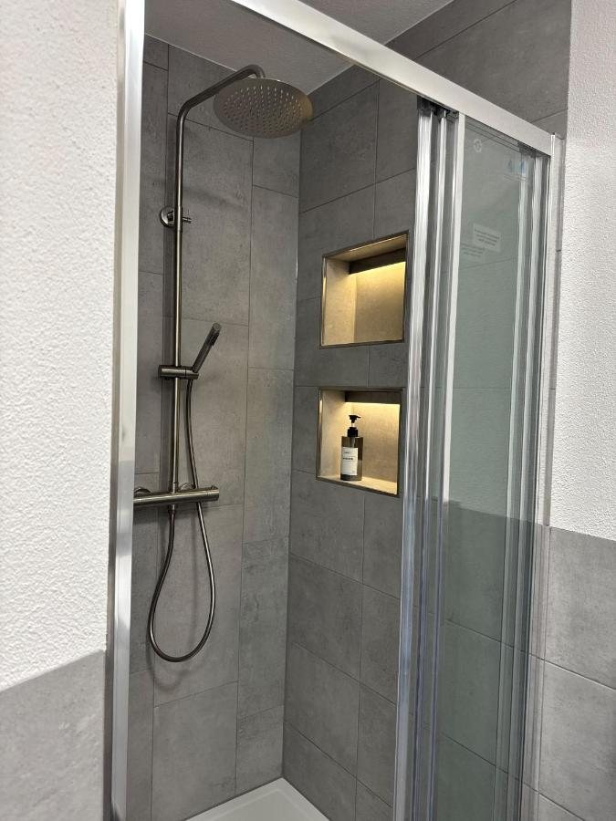 Shower with rain head