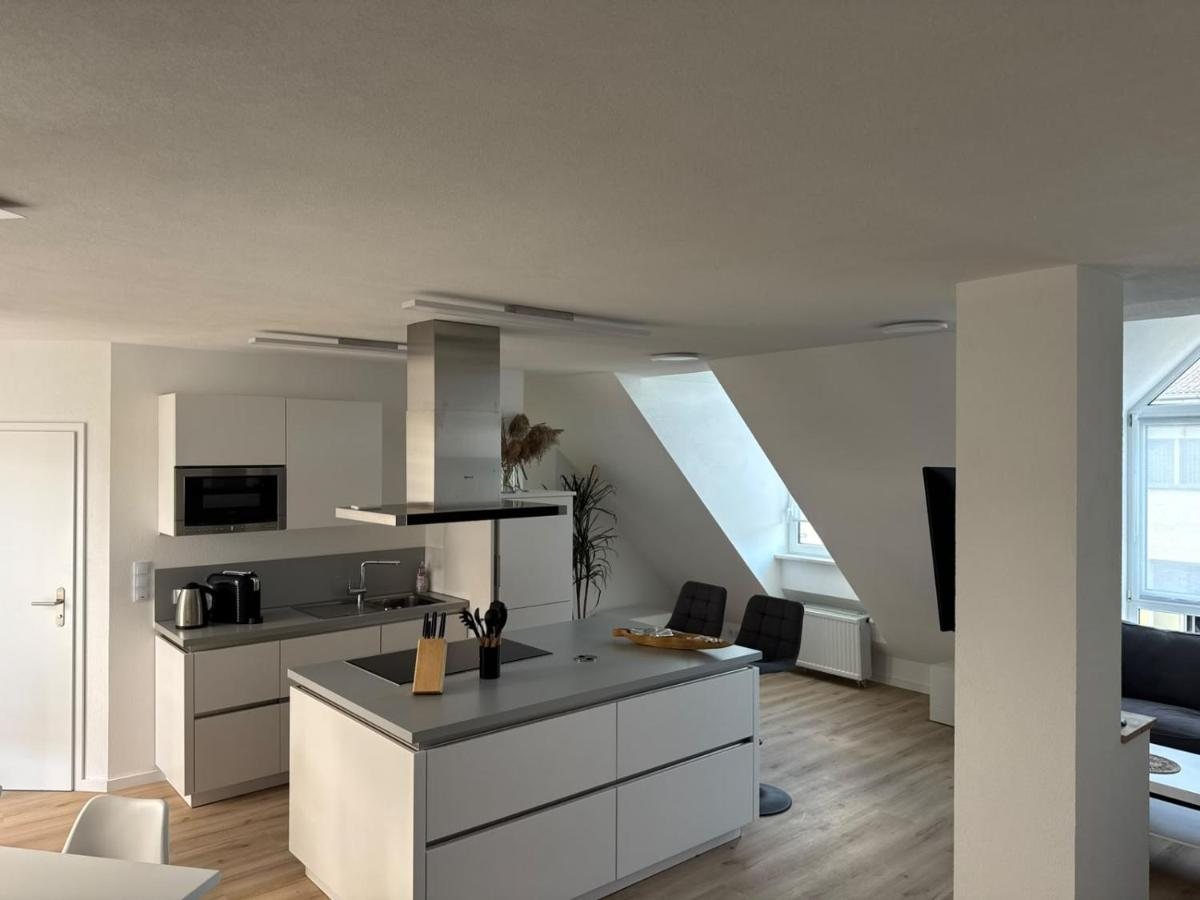Open kitchen with island